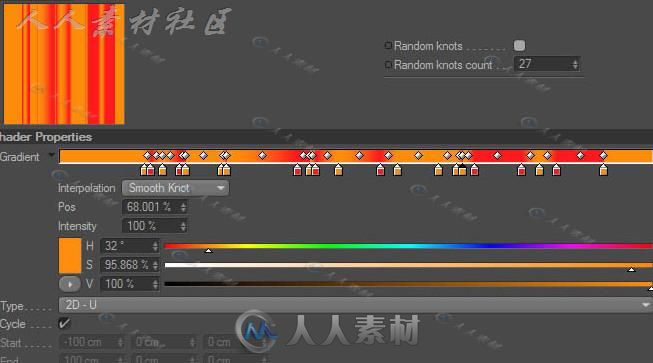 超强大C4D渐变色梯度控制预设