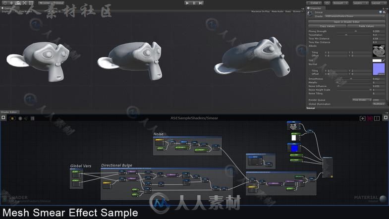 基于节点的着色器创建工具脚本编辑器扩充Unity游戏素材资源