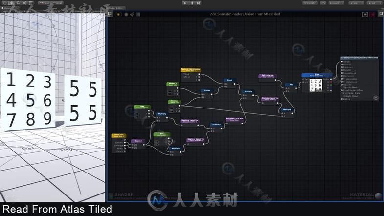 基于节点的着色器创建工具脚本编辑器扩充Unity游戏素材资源