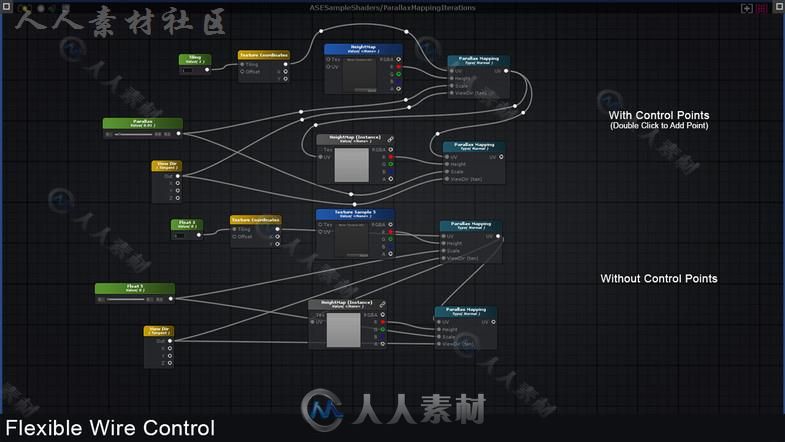 基于节点的着色器创建工具脚本编辑器扩充Unity游戏素材资源