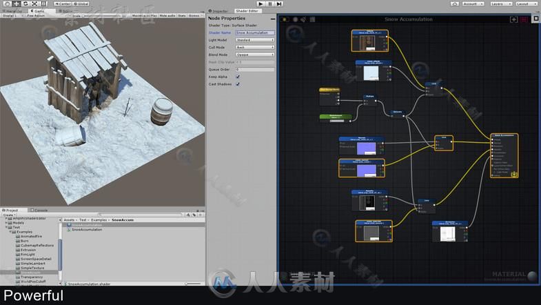 基于节点的着色器创建工具脚本编辑器扩充Unity游戏素材资源