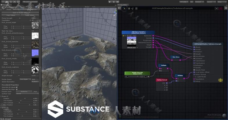 基于节点的着色器创建工具脚本编辑器扩充Unity游戏素材资源