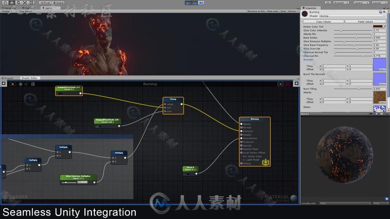 基于节点的着色器创建工具脚本编辑器扩充Unity游戏素材资源