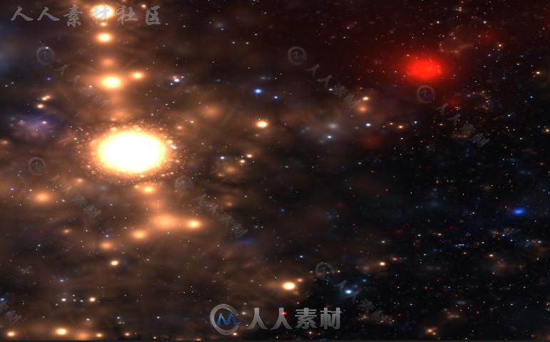 无限的美丽的星空天空着色器Unity游戏素材资源