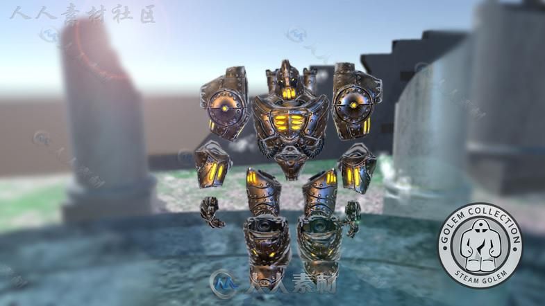 强大华丽的幻想人形生物角色3D模型Unity游戏素材资源