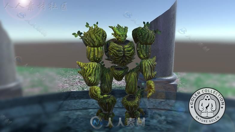 强大华丽的幻想人形生物角色3D模型Unity游戏素材资源