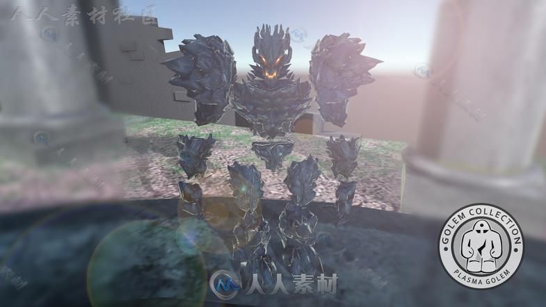 强大华丽的幻想人形生物角色3D模型Unity游戏素材资源