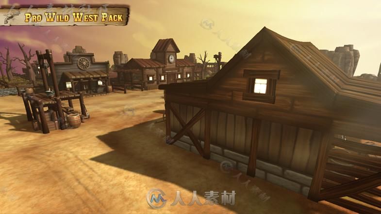 悠久的野生西部历史环境3D模型Unity游戏素材资源