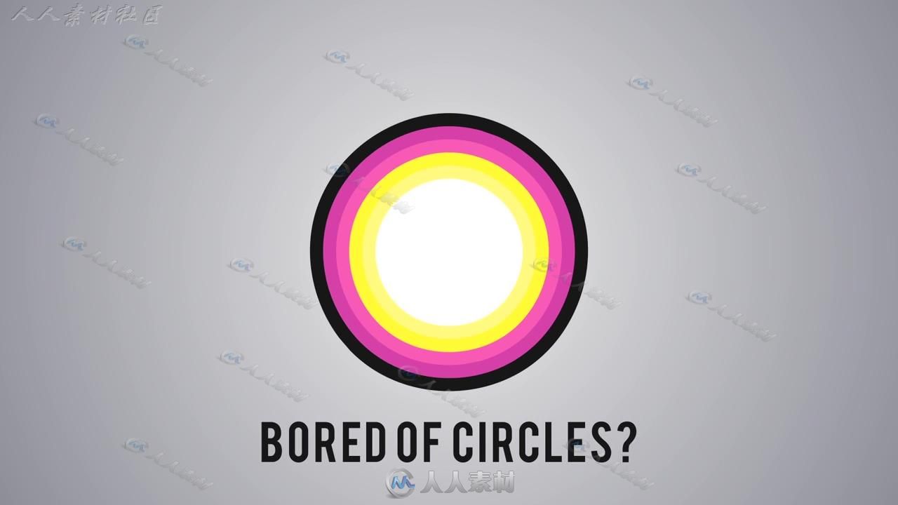 圆圈图形动画AE脚本插件Circles OtherCubed 带教程