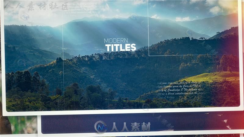 绚丽光斑优雅时尚文字照片展示幻灯片相册动画AE模板Videohive  Inspire Frames 20...