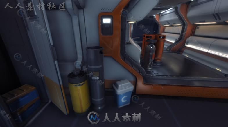 科幻实验室环境3D模型Unity游戏素材资源