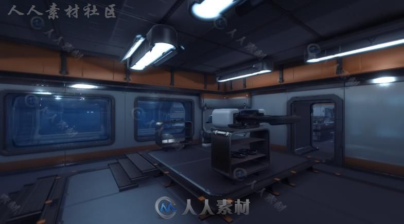 科幻实验室环境3D模型Unity游戏素材资源