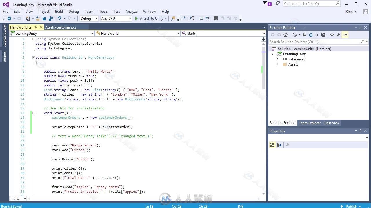 Unity游戏C#脚本技术指南视频教程 UDEMY A BEGINNERS GUIDE TO C# SCRIPTING FOR U...