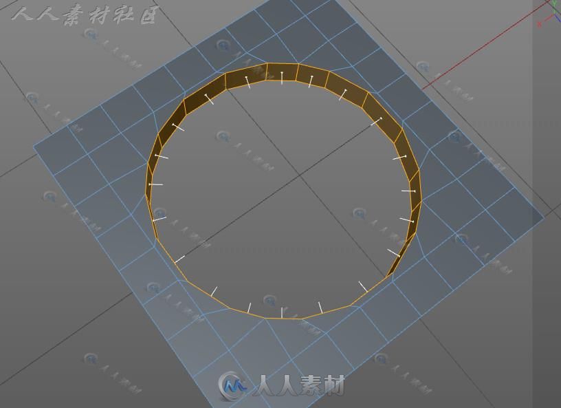 C4D挖孔利器多点变成圆插件 PolyCircle v1.41