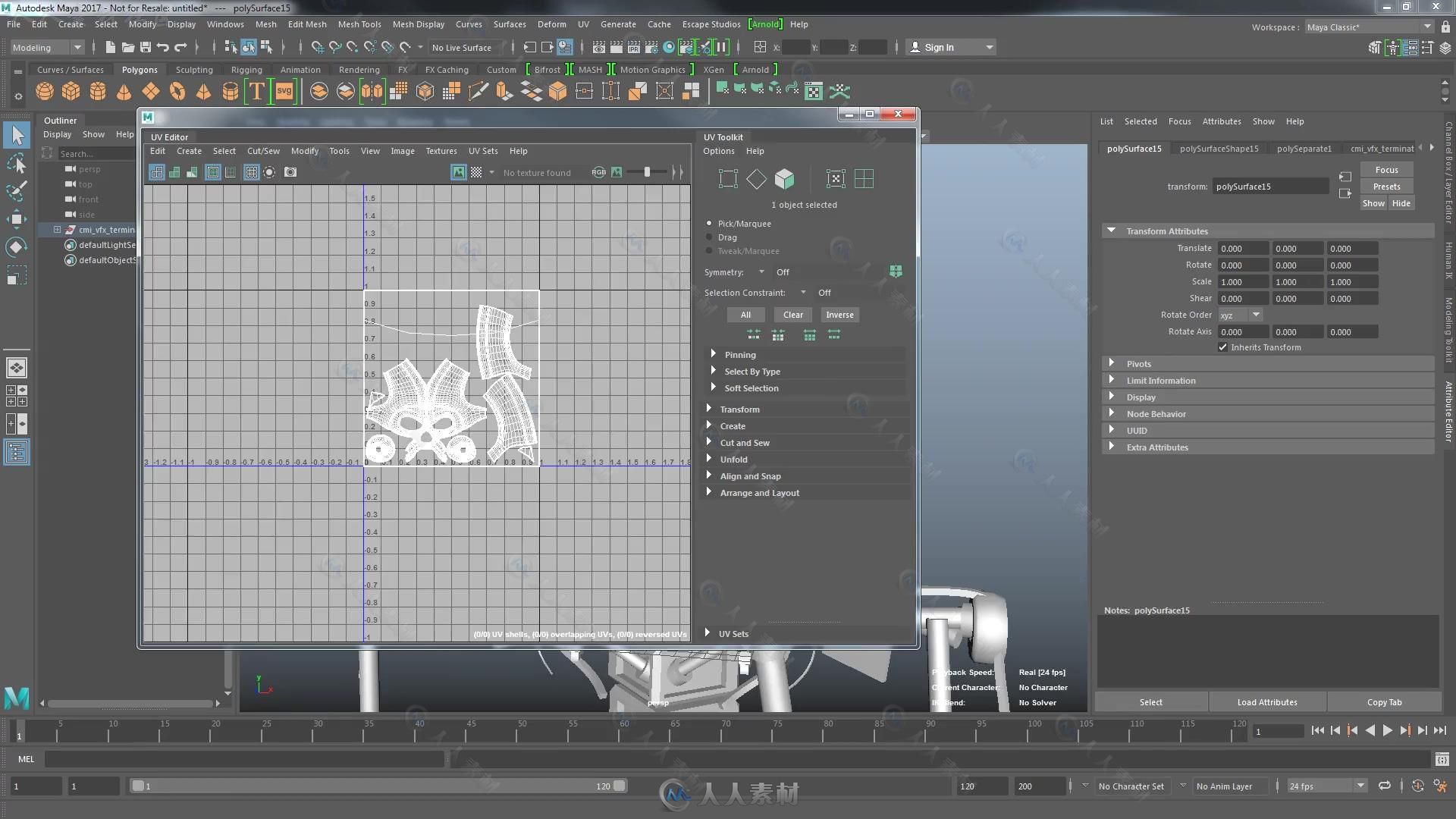 Maya终结者金属骷髅实例制作视频教程 CMIVFX TEXTURING AND LOOK DEV FOR GRAPHIC ...