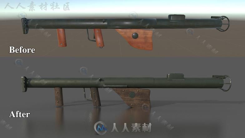 世界大战武器包枪武器道具3D模型Unity游戏素材资源