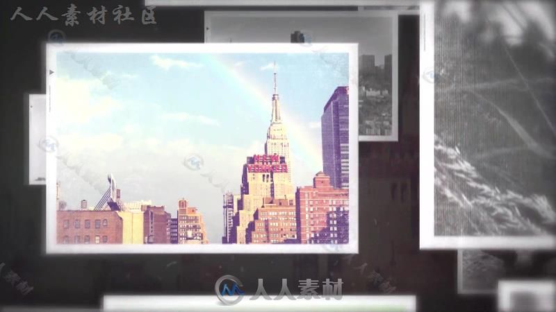 创意三维空间旅游动态照片展示记录片视频包装AE模板Videohive Dynamic Photo Gall...