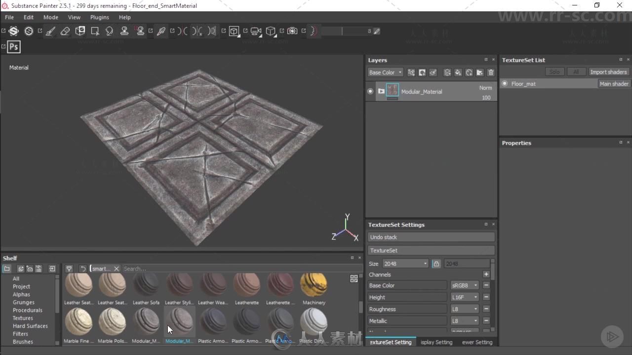 游戏场景建模雕刻纹理综合制作视频教程 PLURALSIGHT CREATING MODULAR GAME ASSETS...