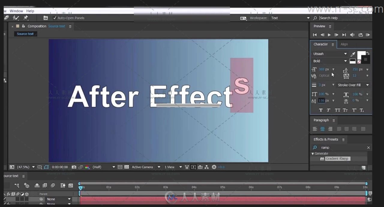 AE字体动画制作视频教程After Effects Text Animation-cmiVFX