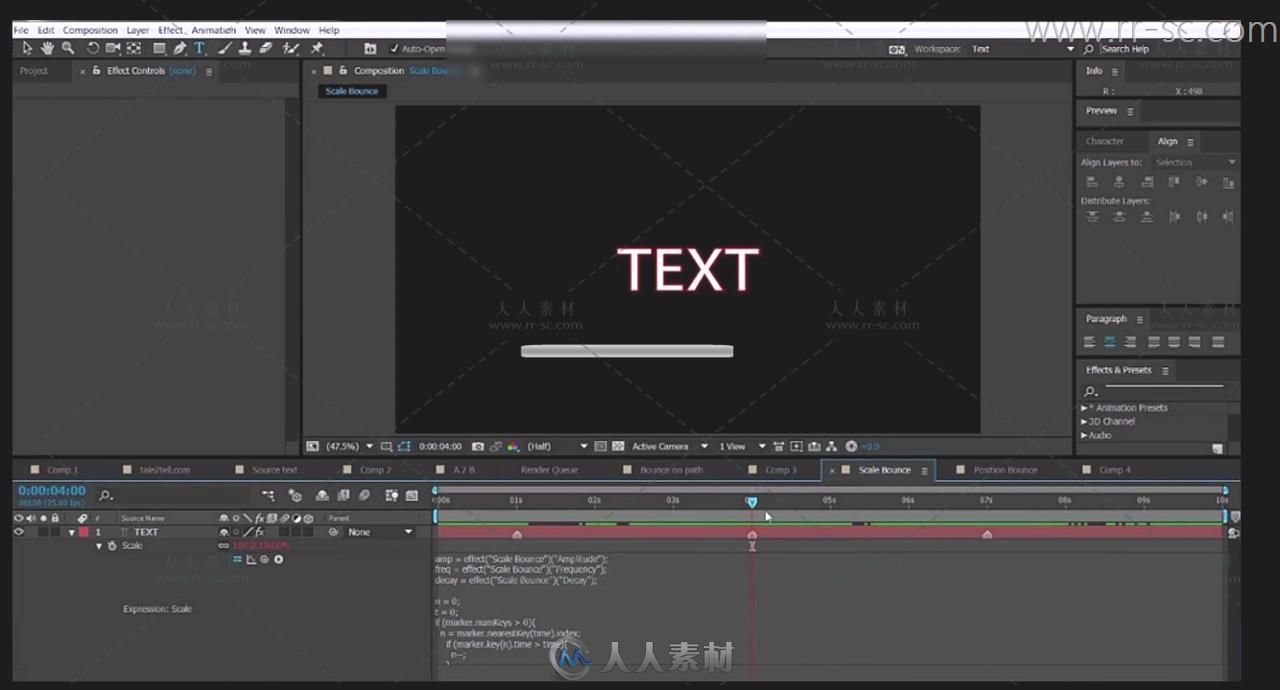 AE字体动画制作视频教程After Effects Text Animation-cmiVFX