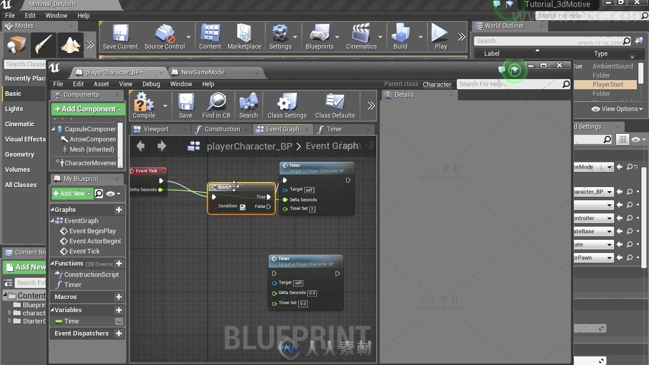 UE4游戏角色动画制作训练视频教程第二季 3DMOTIVE ANIMATION PIPELINE IN UE4 VOLU...