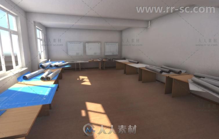 房间完整照明场和景蓝图工具道具3D模型Unity游戏素材资源