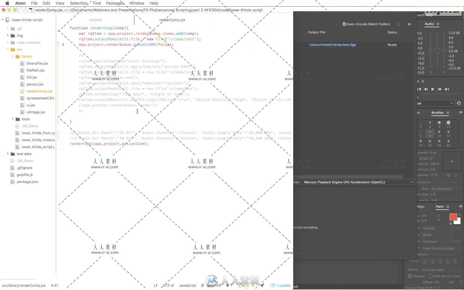 AE高级脚本使用技术大师级训练视频教程第二季  FXPHD AFX304 ADVANCED SCRIPTING F...