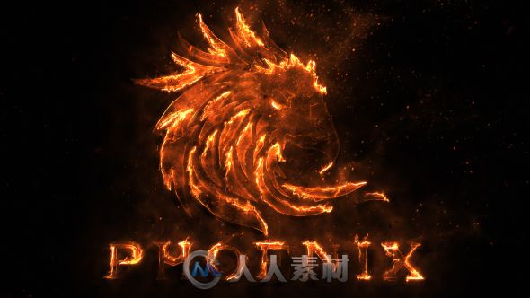 超炫史诗火焰粒子燃烧标志展示Logo演绎AE模板 Videohive Flame Logo 20039231