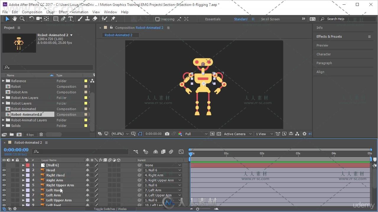 AE动画特效基础核心实例训练视频教程 UDEMY AFTER EFFECTS CC 2017 ESSENTIAL MOTI...