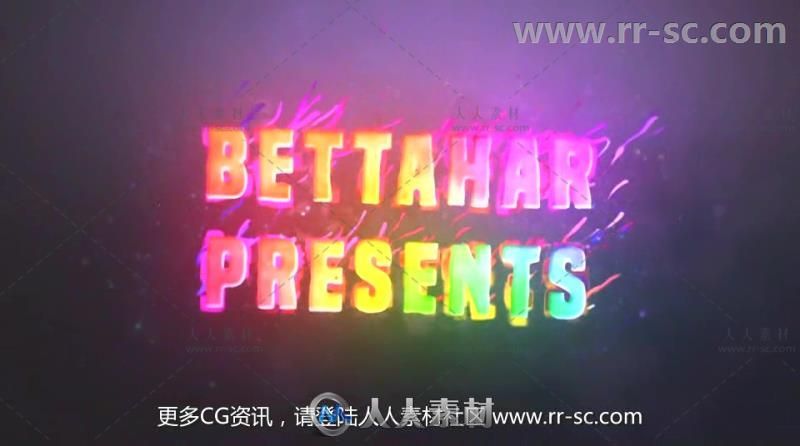 现代时尚独特多彩液体标题展示幻灯片AE模板 Videohive Colorful Titles 20198053