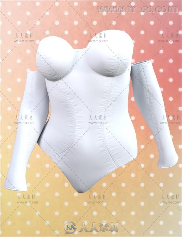 女性性感美丽的西式服装3D模型合辑