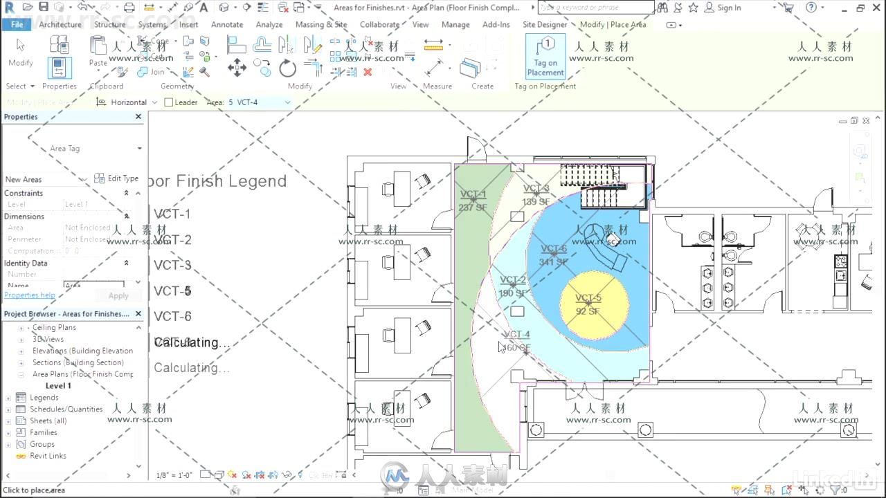 Revit区域计算技术训练视频教程 Revit Areas