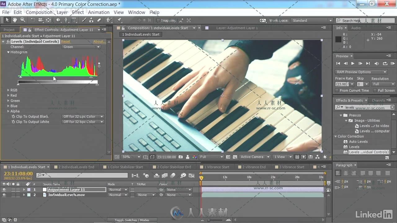 AE大师班之色彩分级技术视频教程 After Effects Guru Color Grading Footage