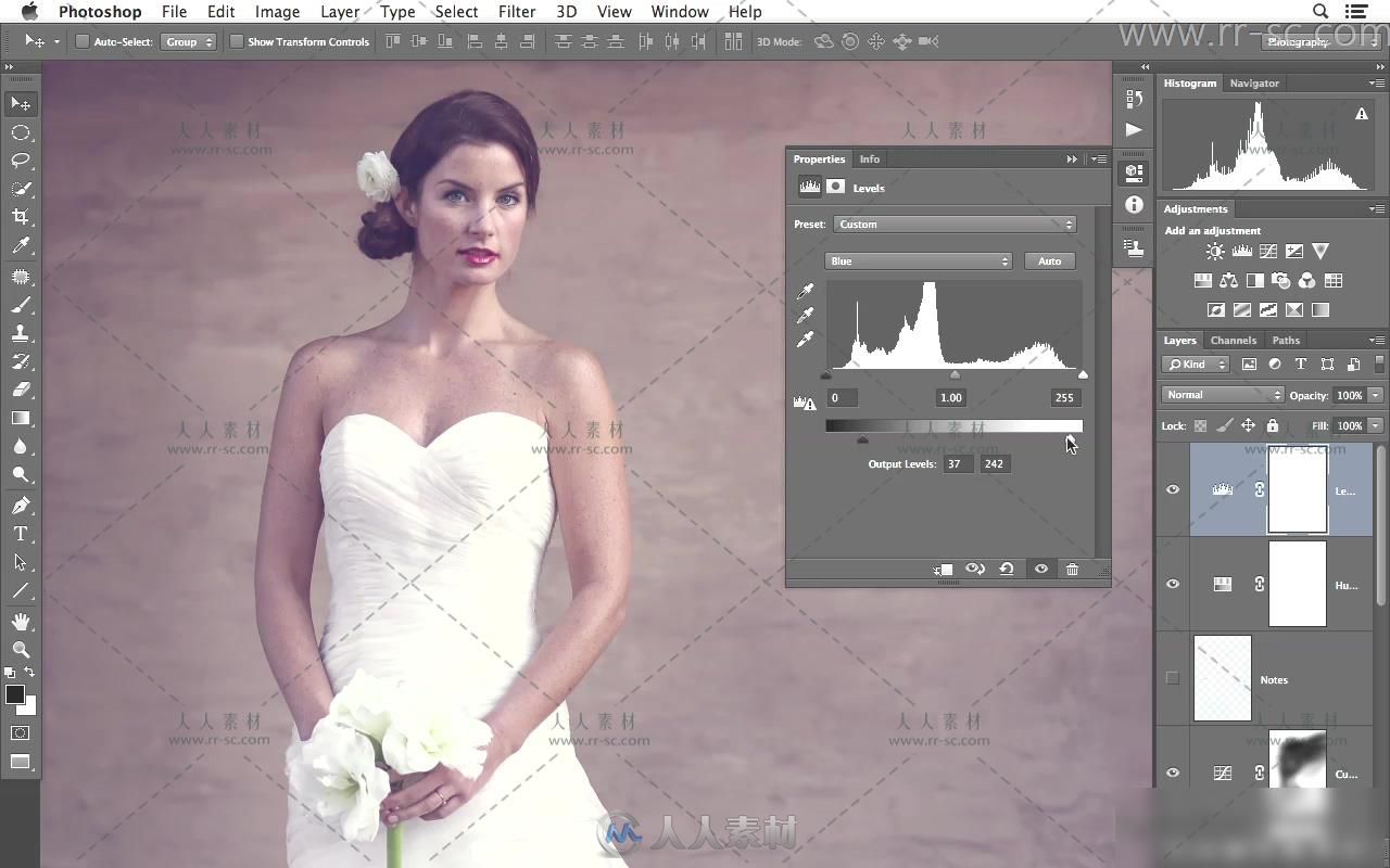 Photoshop 修饰婚纱肖像视频教程
