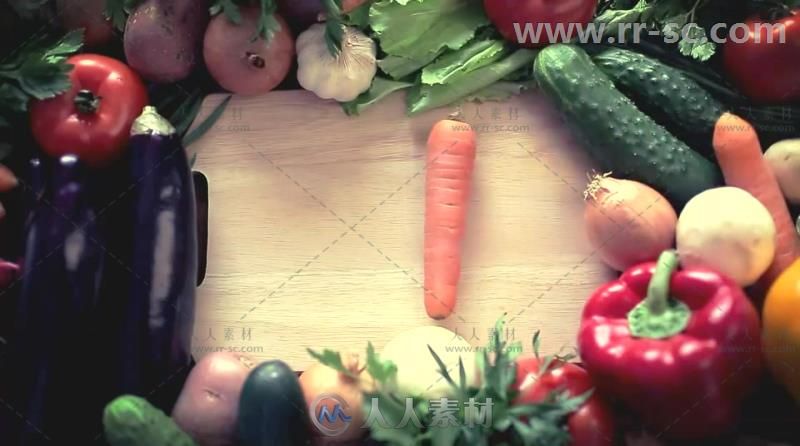 创意明亮美味的蔬菜展示标题动画视频包装AE模板Videohive Vegetables Titles 7502130