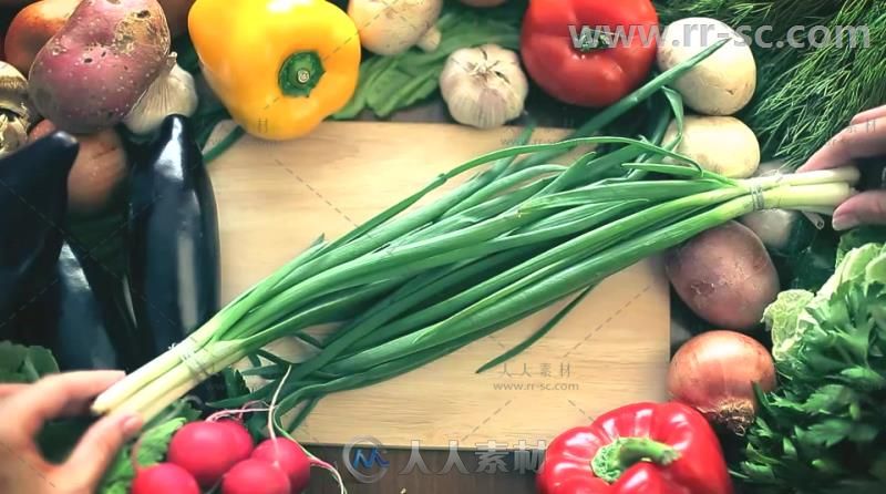 创意明亮美味的蔬菜展示标题动画视频包装AE模板Videohive Vegetables Titles 7502130