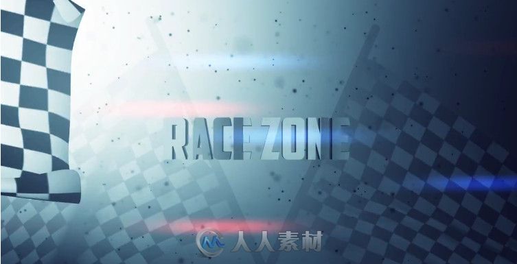 炫酷体育赛区标题设计展示幻灯片AE模板  Race Zone Title Design