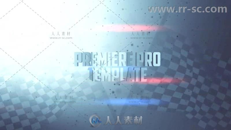 炫酷体育赛区标题设计展示幻灯片AE模板  Race Zone Title Design