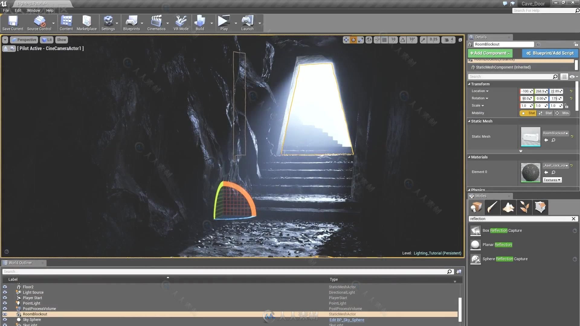 UE4游戏灯光照明技术训练视频教程 Gumroad Mastering UE4 Intro to Cinematic Ligh...