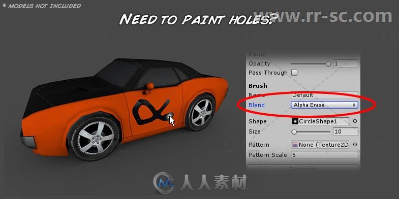 3D绘制绘画编辑器扩充Unity游戏素材资源