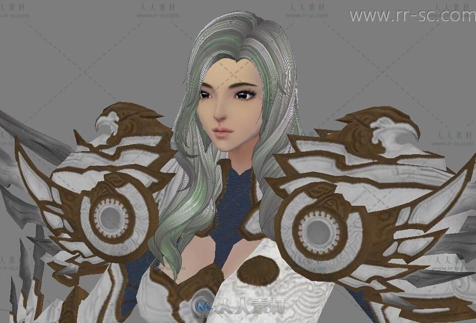 次时代魔幻女战士角色3D模型