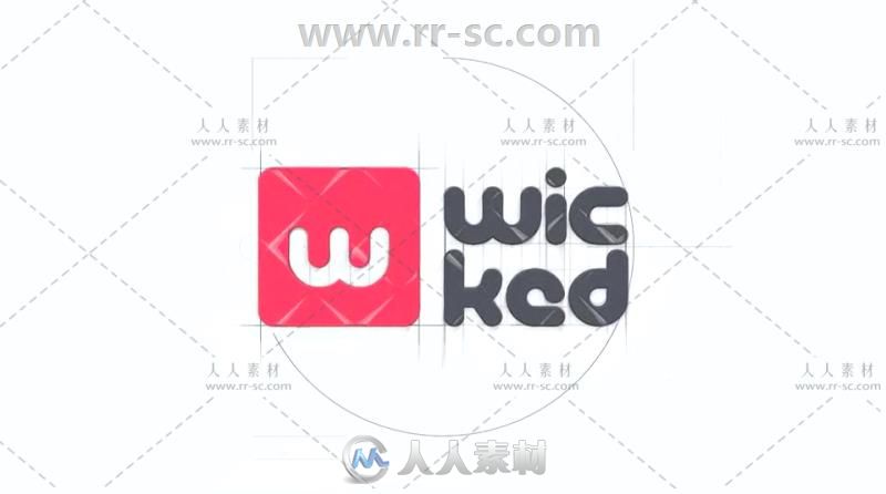 干净简约的素描手绘草图标志展示Logo演绎AE模板 Videohive Technical Sketch ...