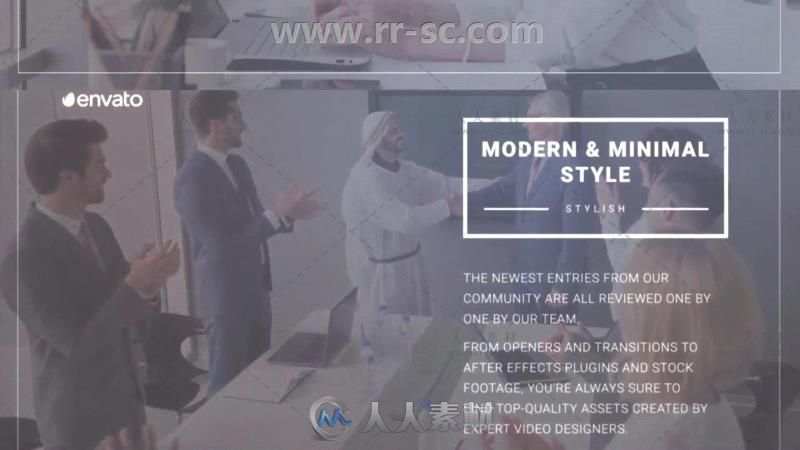 干净简洁的企业商务宣传片展示视频包装AE模板 Videohive Clean Corporate 19316443