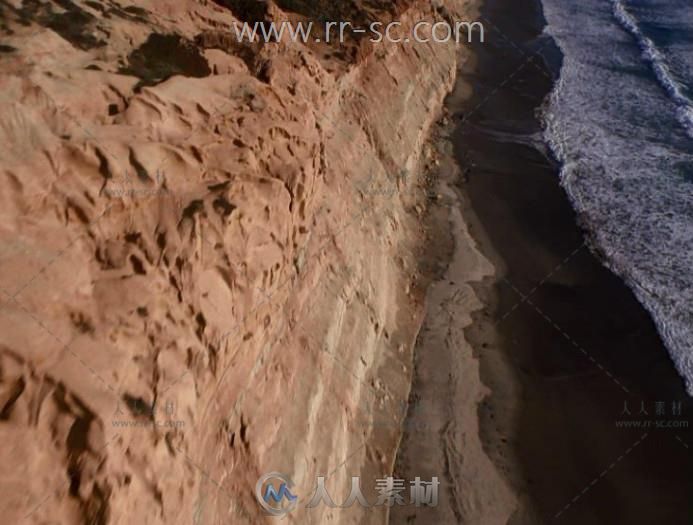 海岸上的天然土壤高清实拍视频素材