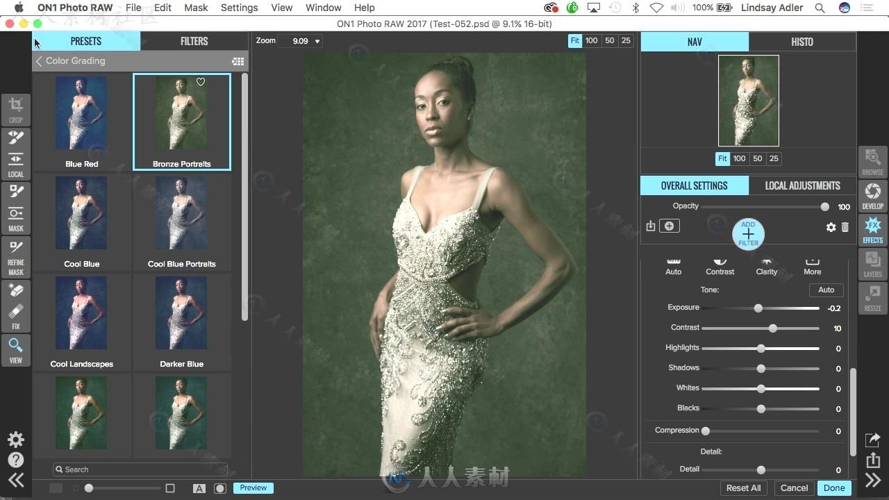 肖像照片色彩分级技术视频教程 CREATIVELIVE TRANSFORM YOUR IMAGES WITH COLOR GR...