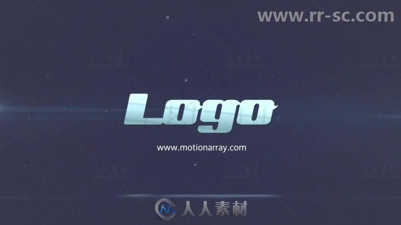 美丽发光条纹飘动标志展示Logo演绎AE模板 Light Streaks Logo