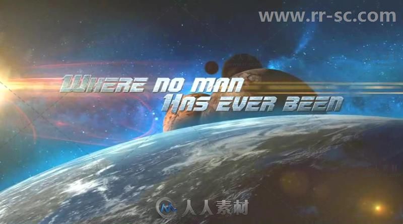 史诗大气震撼宇宙行星穿梭影视标题展示幻灯片AE模板Videohive Epic Space Titles ...