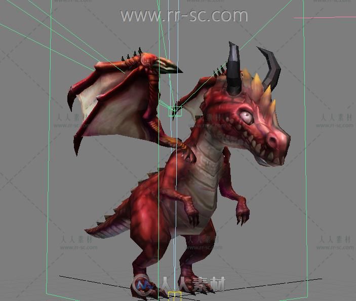 超可爱的魔幻小飞龙3D模型