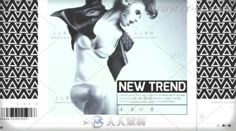 时尚动感滑块效果照片展示幻灯片相册动画AE模板 Videohive Fashion Slider 7952030