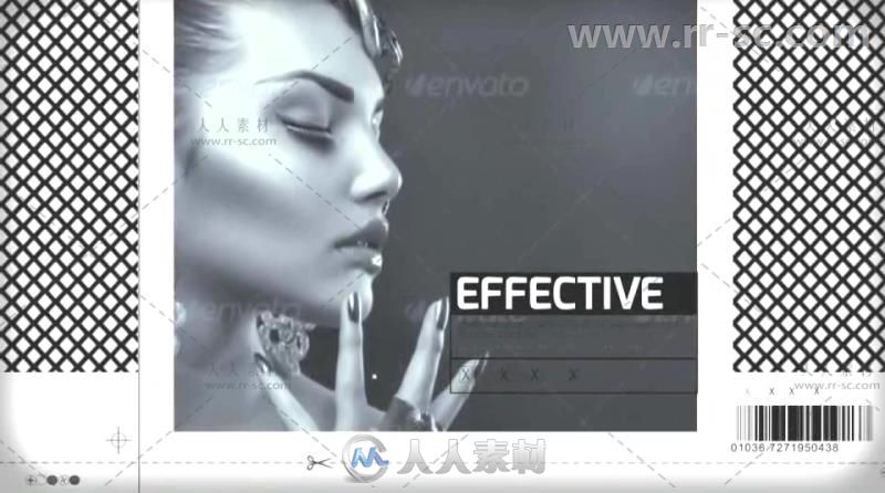 时尚动感滑块效果照片展示幻灯片相册动画AE模板 Videohive Fashion Slider 7952030